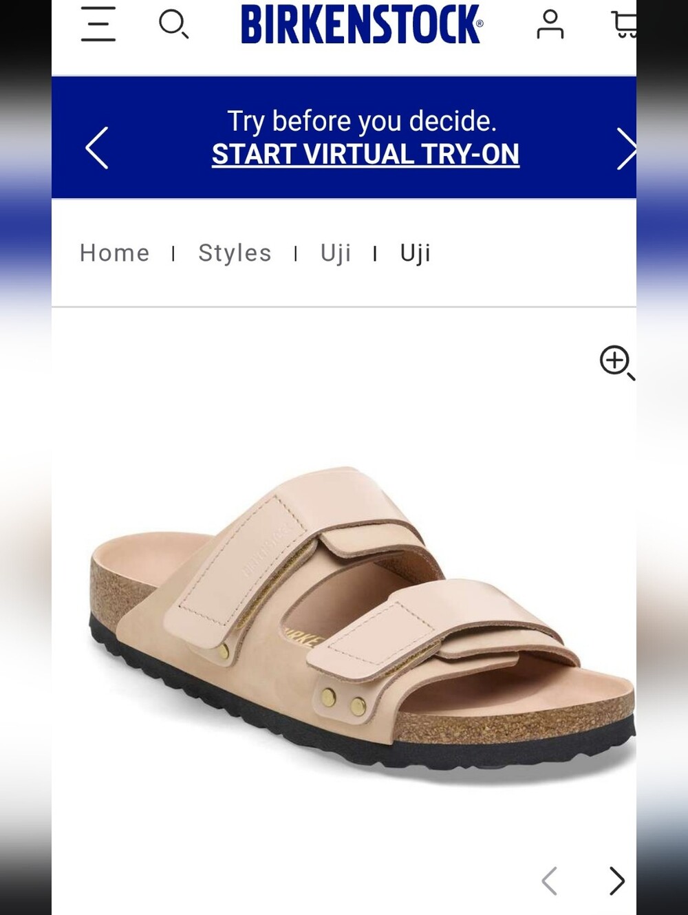 Birkenstock Uji
Nubuck Leather
Double-Strap Sandals - Picture 1 of 8